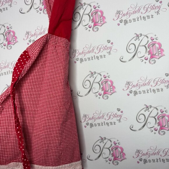 Funny valentine apron baking cooking kitchen Sweet Shoppe Red and White Apron - Picture 7 of 11